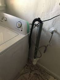 clogged washing machine drain pipe