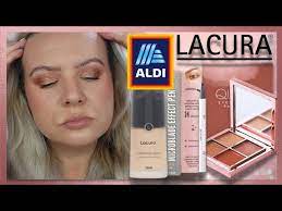 testing new aldi lacura makeup dupes