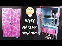 waste shoe box diy makeup organizer