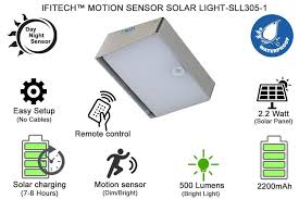 Ifitech Solar Led Pir Motion Sensor