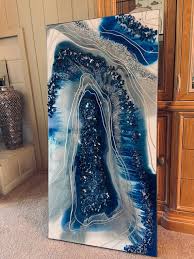 Buy Glass Resin Wall Art Geode Crystal