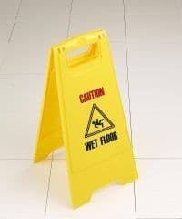 wet floor safety warning sign