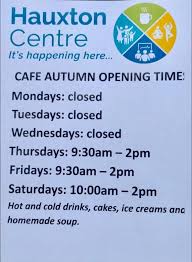 cafe opening hours hauxton