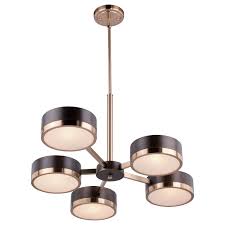 Shop modern, contemporary and transitional chandeliers in a variety of sizes and finishes. Madison 5 Light Bronze Mid Century Modern Chandelier 29 75 In W X 19 In H X 22 In D Overstock 28387037