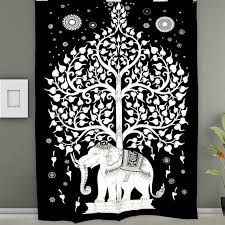 Tapestry Twin Size Black White
