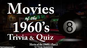 Please, try to prove me wrong i dare you. Movies Of The 1960 S Trivia Quiz 1 Youtube