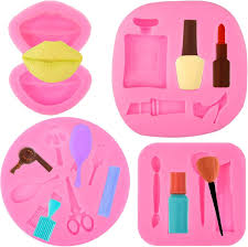 mini makeup molds for cake decorating