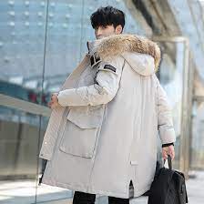 Long Fur Hooded Winter Puffer Coat
