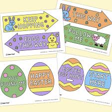 Easter Egg Hunt Signs Printable