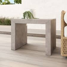 Concrete Waterfall Outdoor Side Table 26