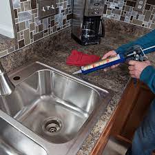 Keeney's k5435 \work horse\ kitchen sink strainer features a brass body and stainless steel fixed post basket with safety rolled edges and a polished chrome finish. How To Install A Drop In Kitchen Sink Lowe S