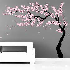 Oriental Cherry Blossom Tree Wall Art