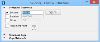 to select items by section type