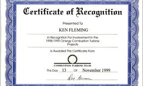 Recognition Certificate Wording Award Certificate Wording Examples