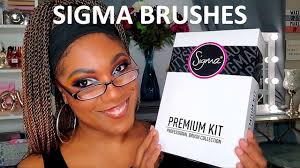 sigma brushes premium kit unboxing
