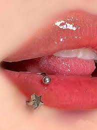 1pc star lip piercing snake bites lip