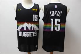 Western union is the official sponsor of the denver nuggets and all jerseys sold in the team store and online will come with a sponsor patch. Denver Nuggets Jersey