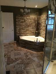 See more ideas about home, house design, laundry in bathroom. Surrounded My Garden Tub With Airstone Turned Out Great Manufactured Home Remodel Remodeling Mobile Homes Bathroom Remodel Master