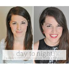 a makeup tutorial transition from day