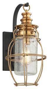 Tall Nautical Style Exterior Wall Lamp
