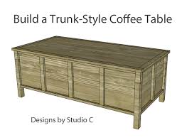 Build A Trunk Style Coffee Table