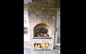 Double Sided External Fireplace On