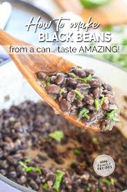 how to make canned black beans taste