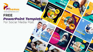 social a post in powerpoint template