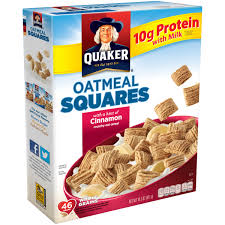 quaker oatmeal squares breakfast cereal