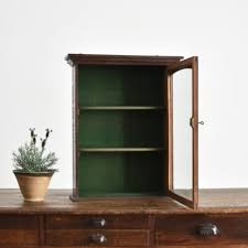 Small Antique Wall Display Cabinet