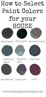 Select Paint Colors For Your House