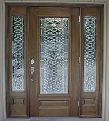 stained glass front entry door with