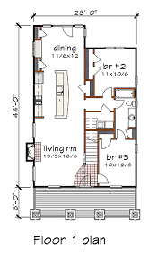 house plan 75581 narrow lot style
