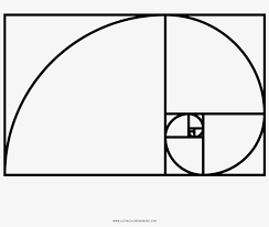 New kind of coloring with one color to use for adults. Golden Ratio Coloring Page Fibonacci Spiral 1000x1000 Png Download Pngkit