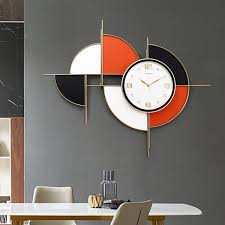 Abstract Mute Metal Wall Clock Homary