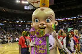 A season ago, the los angeles clippers were also in that group, but in may 2016, they introduced chuck the condor. What Is King Cake Baby Meet The Terrifying New Orleans Nba All Star Weekend Mascot Sbnation Com