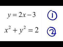 simultaneous equations one is