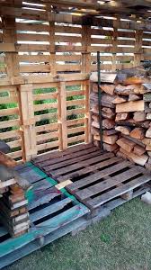 pallet firewood shed easy pallet ideas