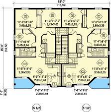 6 unit house plan with open floor plan