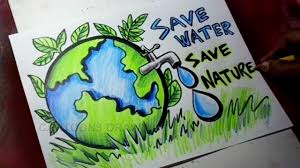 How To Draw Save Trees Save Water Save Nature Poster Drawing