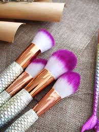 mermaid makeup brush set in daydream