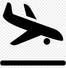 airplane vector airplane icon landing