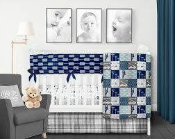 Lineman Baby Quilt Boy Crib Bedding Set