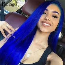 Product title 2 pcs short wavy bob hair wig with bangs, blue and p. Blue 13x4 Lace Front Wig Straight Colored Human Hair Wigs 99j Burgundy Transparent Hd Lace Wig Brazilian Dolago Colorful Wig Human Hair Lace Wigs Aliexpress