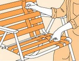 how to repair chair straps and webbing