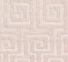 low pink ivory wool and silk rug