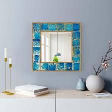 Wall Mirror Wood And Tile Mirrors