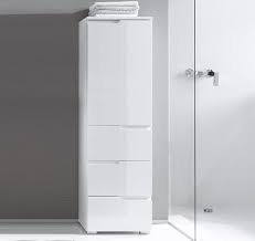 Cellini White Gloss Bathroom Storage