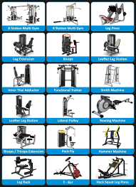 gym leg exercise machines names