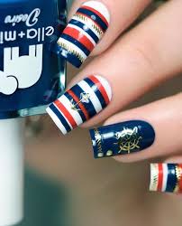 nautical nails with anchor summer nail